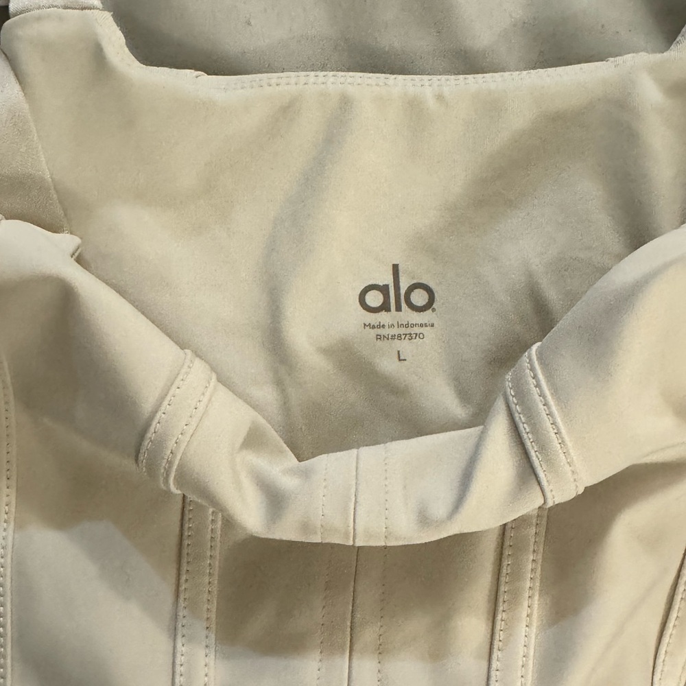 Alo crop top and shirt set, shirt M top L